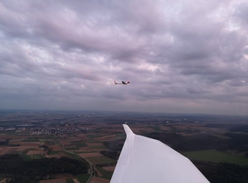 In Formation nach Blaubeuren