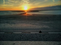 Am Strand in Borkum