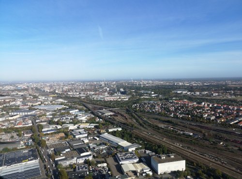 Anflug auf Mannheim