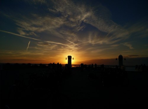 Sonnenuntergang auf Borkum