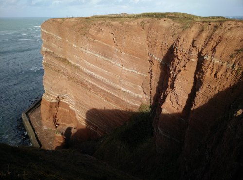 Die roten Felsen von Helgoland