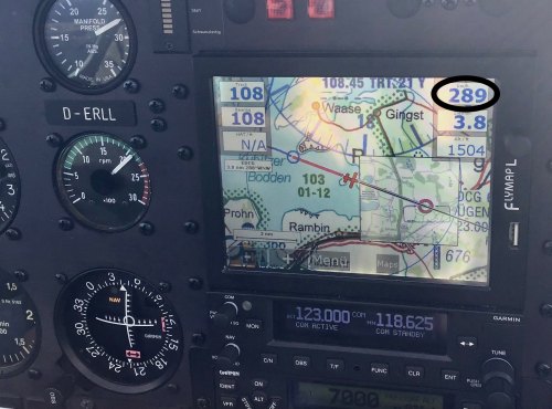 Fliegen mit Rückenwind ist schnelles Fliegen