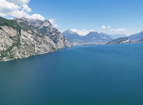 In Italien über dem Gardasee nach Norden