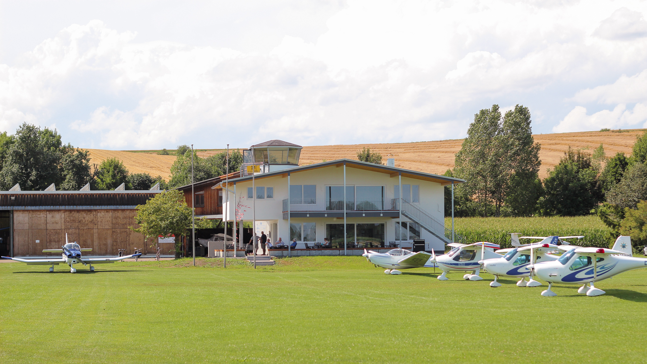 Airfield Erbach / Ulm (EDNE) in South Germany